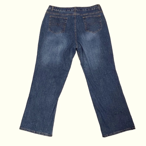 Faded Glory Denim Jeans Stretch Bootcut Dark Wash Women’s Size 20W Average - Picture 2 of 13